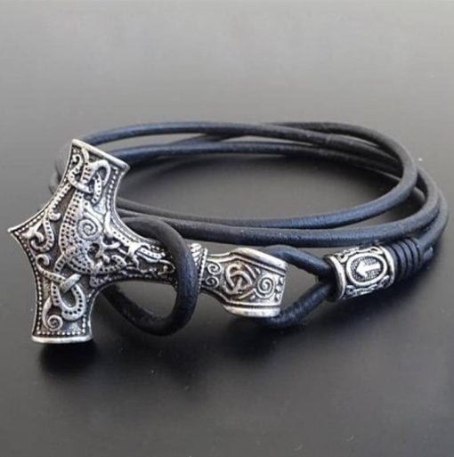 Viaings Thor's Hammer Bracelet