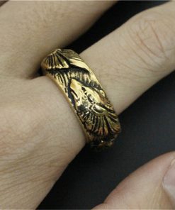 gold fenrir ring