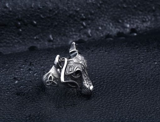 nordic wolf ring