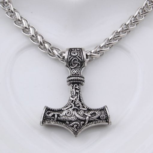 silver viking pendant