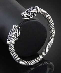 wolf viking bracelet