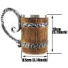 Wood Imitation Stainless Steel Beer Mug