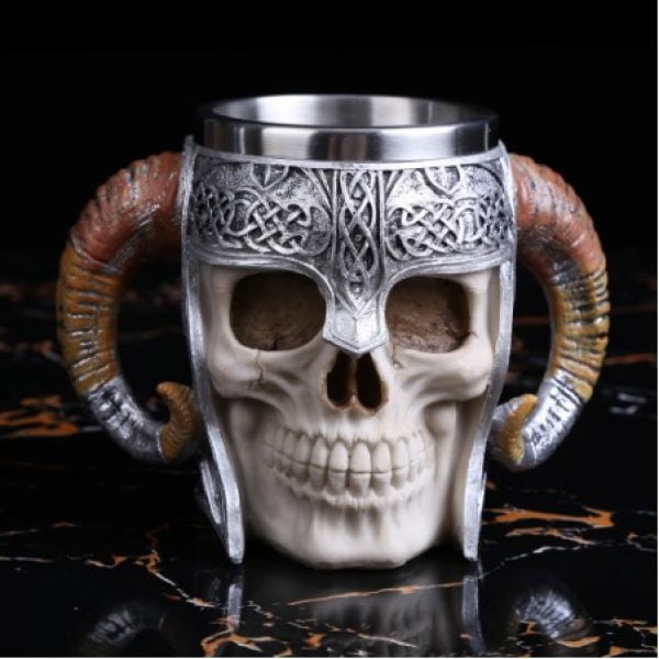 Warrior Skull Helmet Mug
