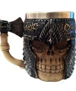 Axe Skull Viking Warrior Drinking Mug