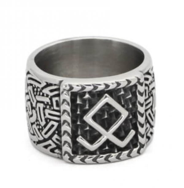 Nordic Viking Rune Odin Symbol Ring