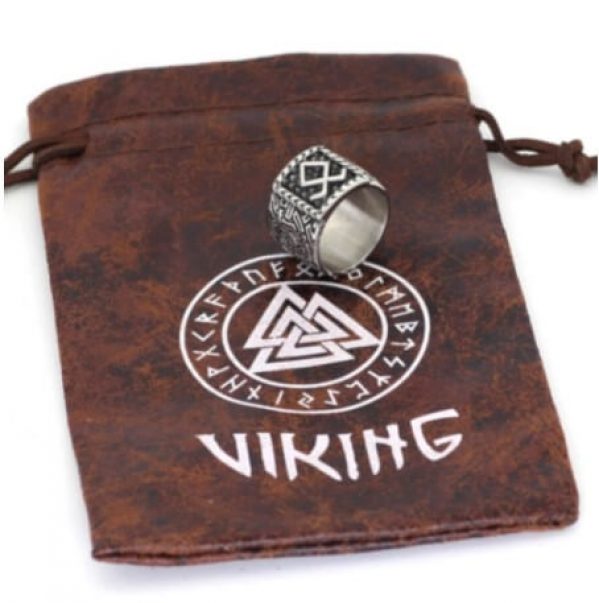 Nordic Viking Rune Odin Symbol Ring