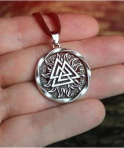 Nordic Viking Valknut Rune Pendant Necklace