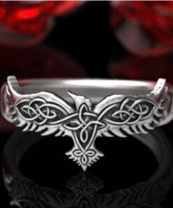 Raven Wing Odin Crow Rings