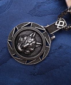 Viking Fenrir Pendant Necklace