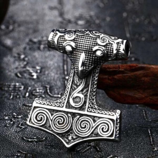 Viking Mjolnir Pendant Necklace