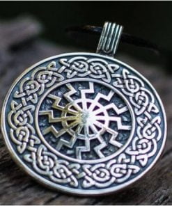 Viking Rune Sun Pendant Necklace