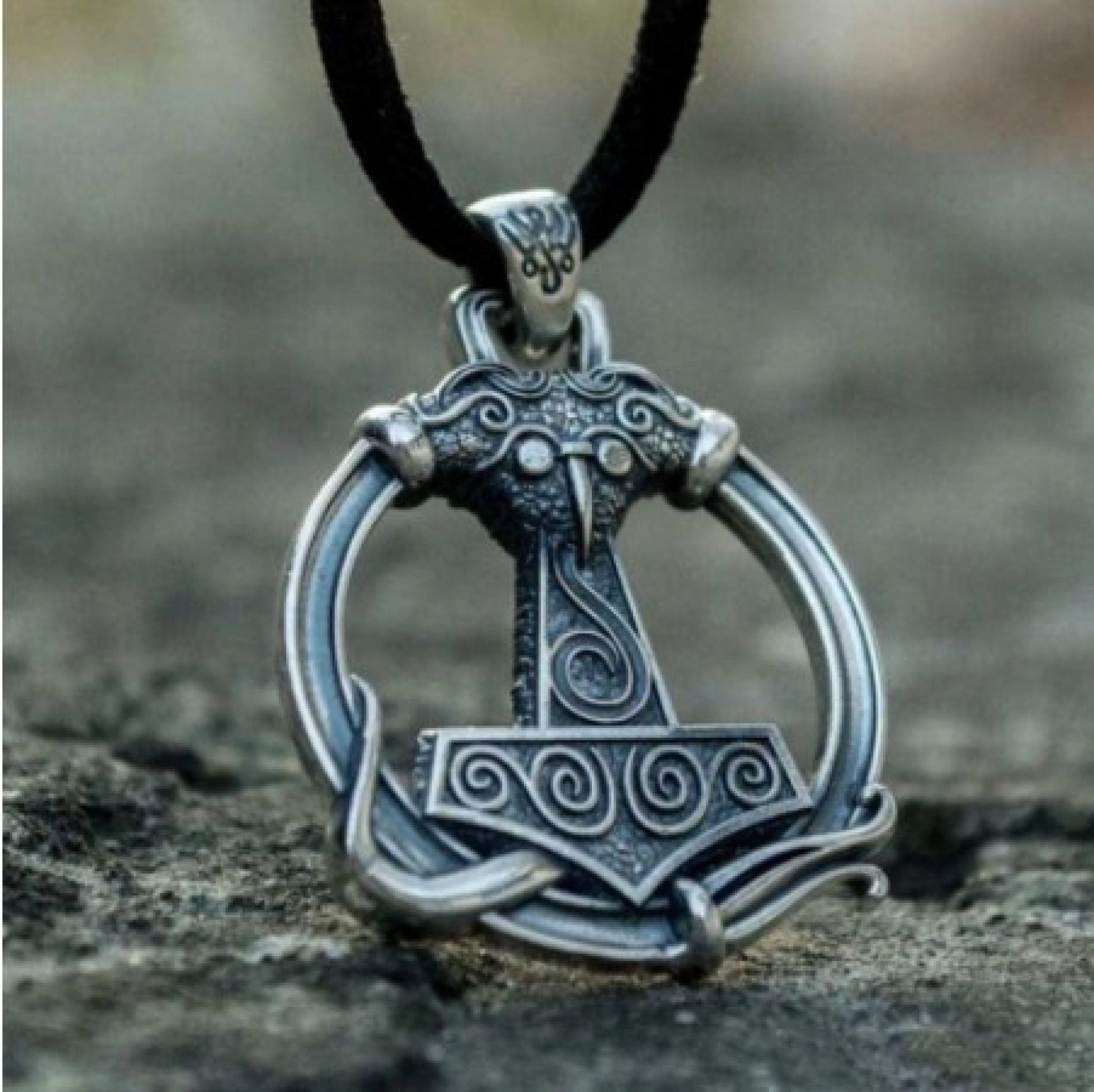 Viking Thor Hammer Pendant Necklace Viking Style