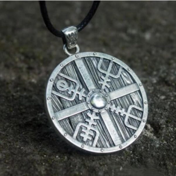 Vintage Nordic Compass Pendant Necklace