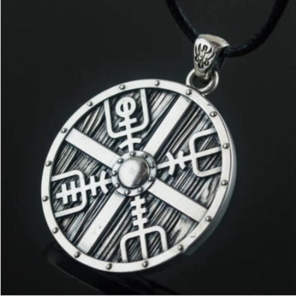 Vintage Nordic Compass Pendant Necklace - Viking Style