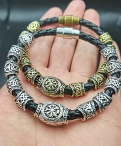 Viking Bracelet Amulet RUNIC Viking Runes Compass