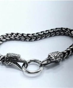 New viking bracelet stainless steel odin raven head