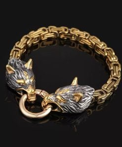 viking wolf bracelet