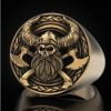 Nordic King of Gods Odin Signet Metal Punk Rings Viking