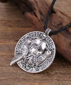 Silver pendant Odin
