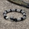 viking bracelet black