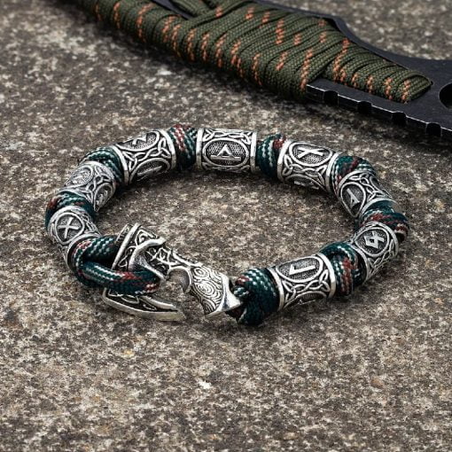 viking bracelet green