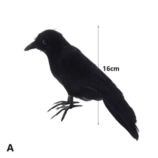 Artificial Crow Black Bird Decor