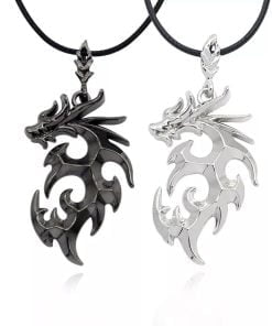Black and gray dragons
