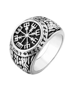 Compass Pattern Ring