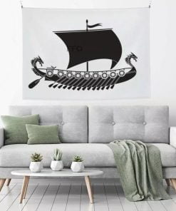 Dragon Viking Ship Tapestry Boat