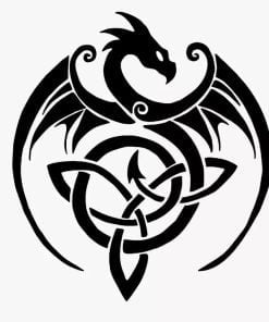 Dragon With Celtic Knot