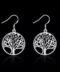 Earrings Tree Of Life 925 Sterling Silver