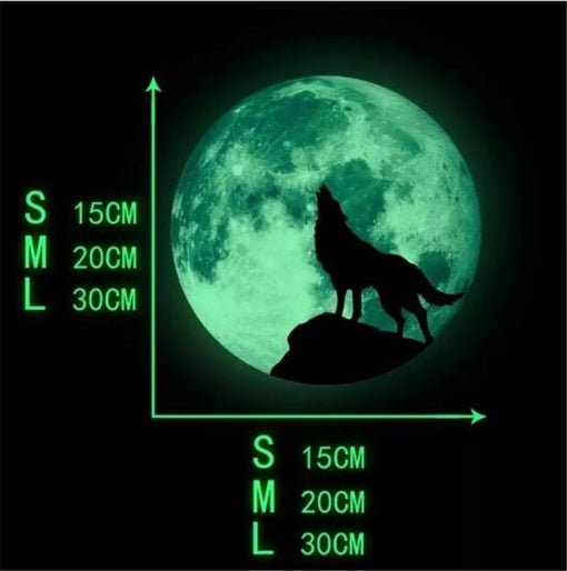 Moon Wolf Wall Sticker