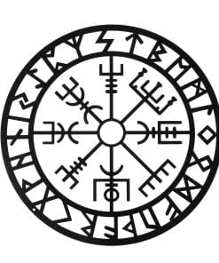Norse Mythology Vegvisir Runes And Symbols Decor