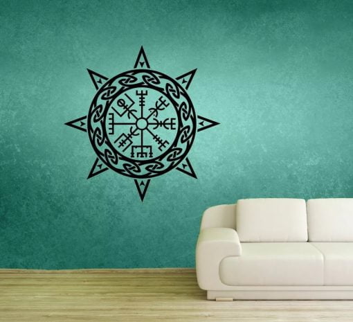 Rune Compass Vegvisir Art Decoration