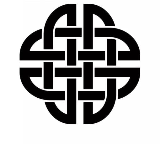 Silhouette Celtic Knot Stickers Decor