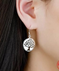 Silver Tree Of Life Earrings