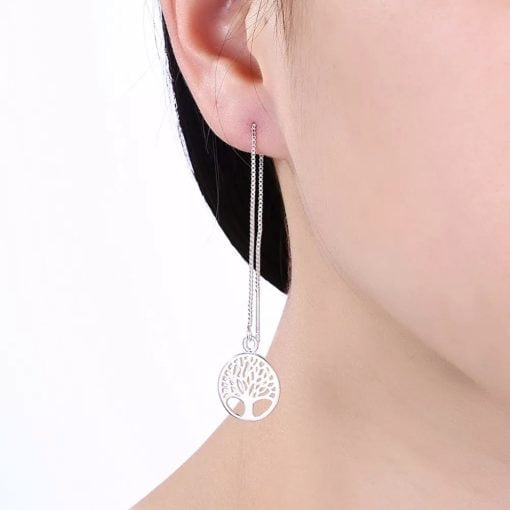 Silver Tree Of Life Earrings