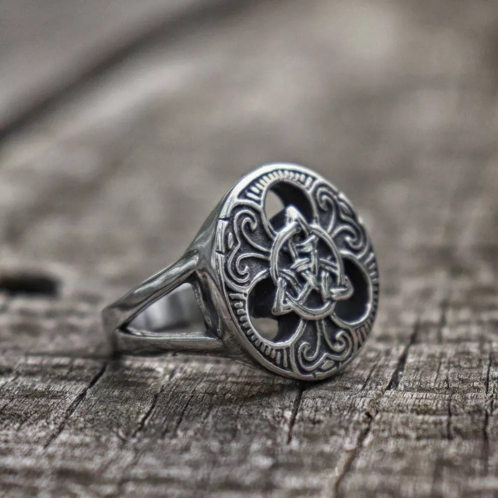 Celtics Triquetra Symbol Ring - Viking Style