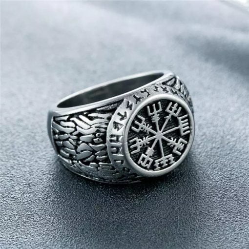 Viking Compass Pattern Ring