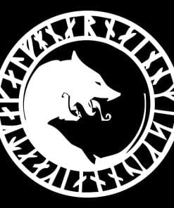 Viking Wolf Car Sticker