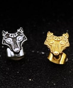 Viking Wolf Earrings