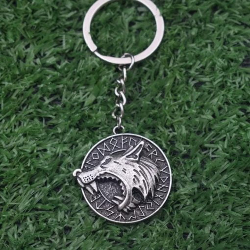 Viking Wolf Keychain