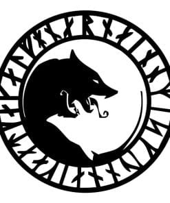 Vinyl Decal Viking Wolf Car Sticker
