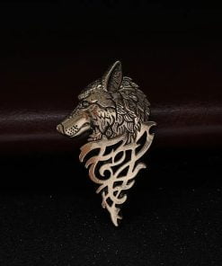 Wolf Badge Brooch