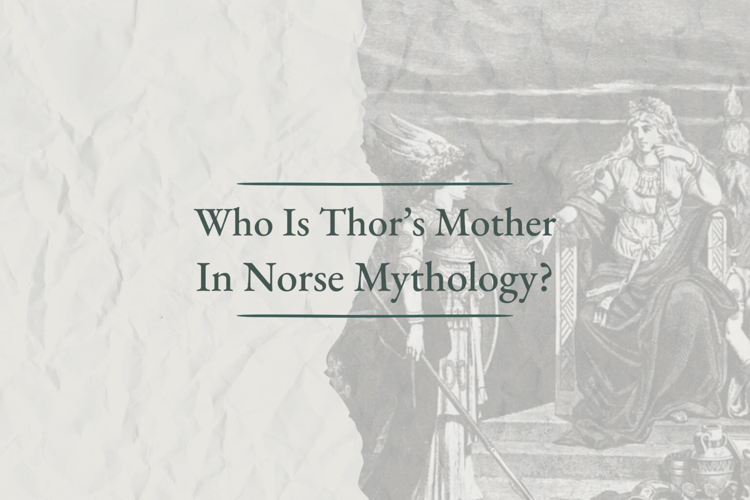 Who Is Thor’s Mother In Norse Mythology? - Viking Style
