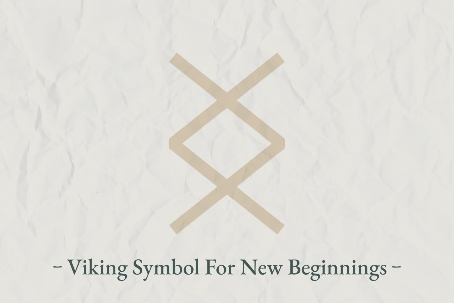 Mysterious Viking Symbol For New Beginnings - Viking Style