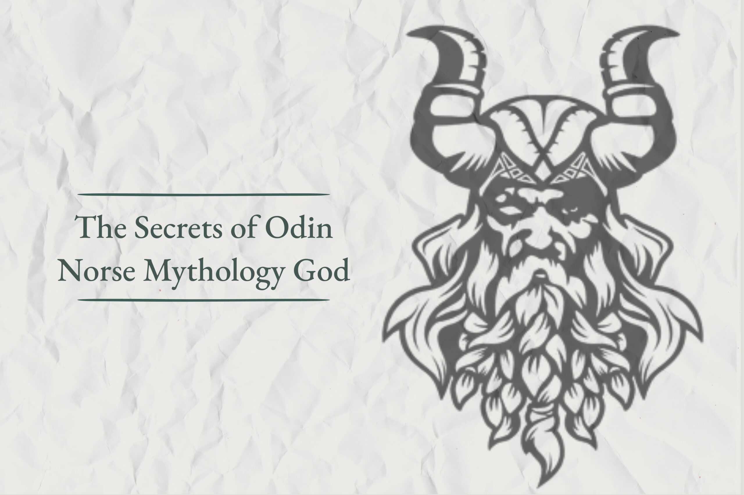 The Secrets of Odin - Norse Mythology God - Viking Style