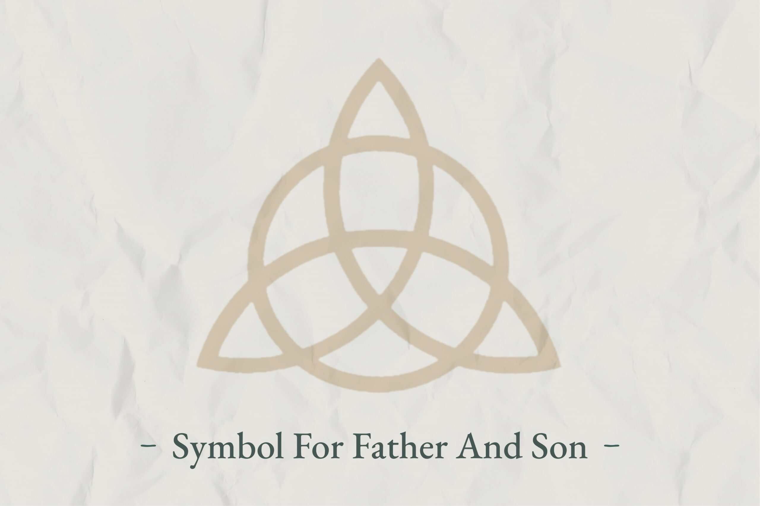 father son holy spirit symbol tattoo