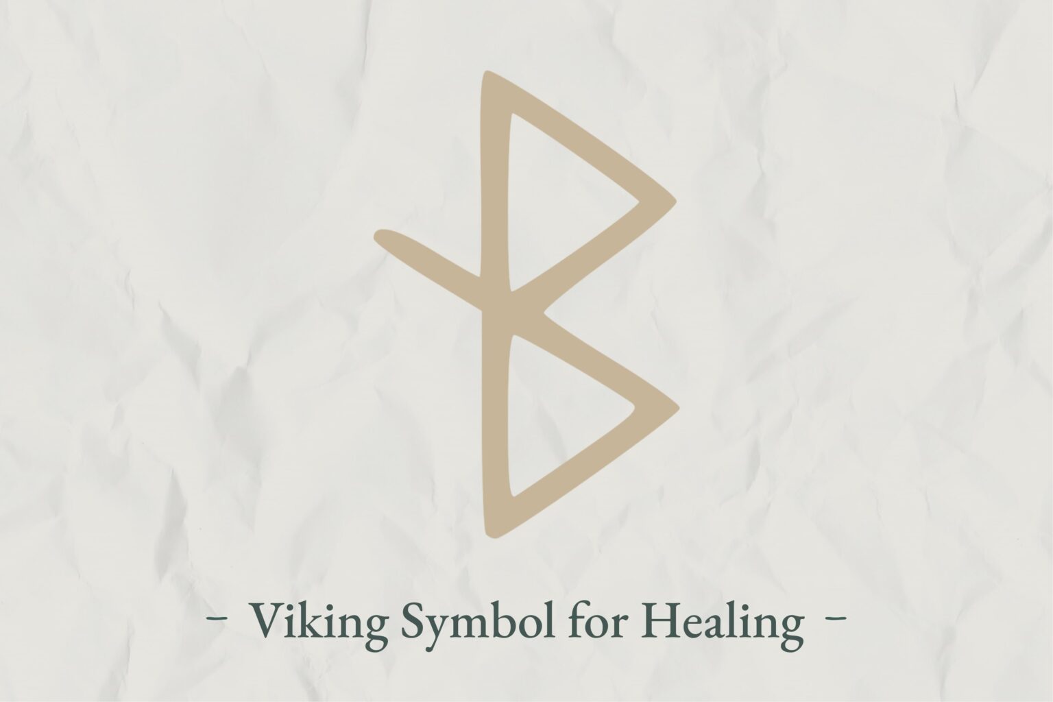 Viking Symbol for Healing Prevents Energy Blockages - Viking Style