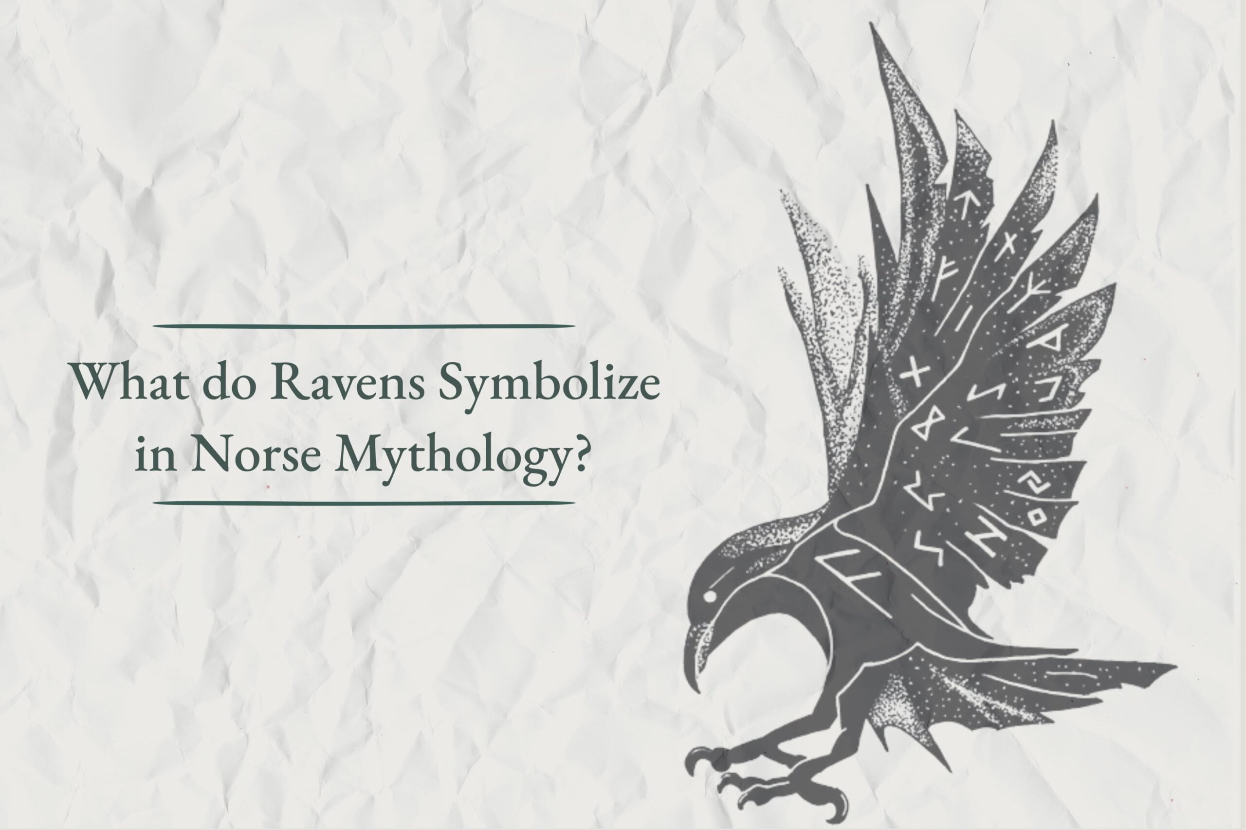 What do Ravens Symbolize in Norse Mythology? Viking Style